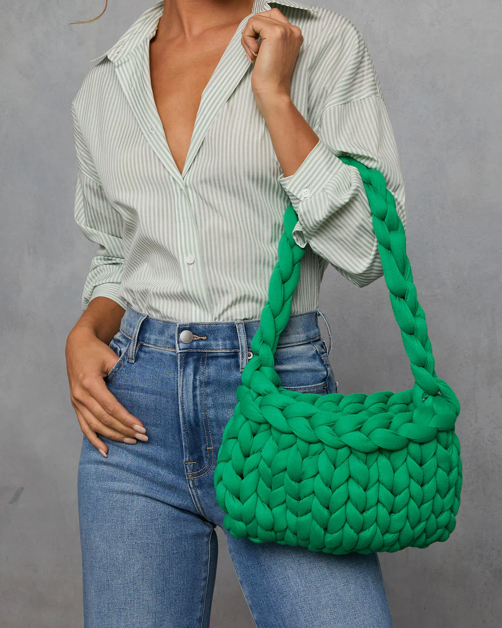 Avenia Braided Shoulder Bag