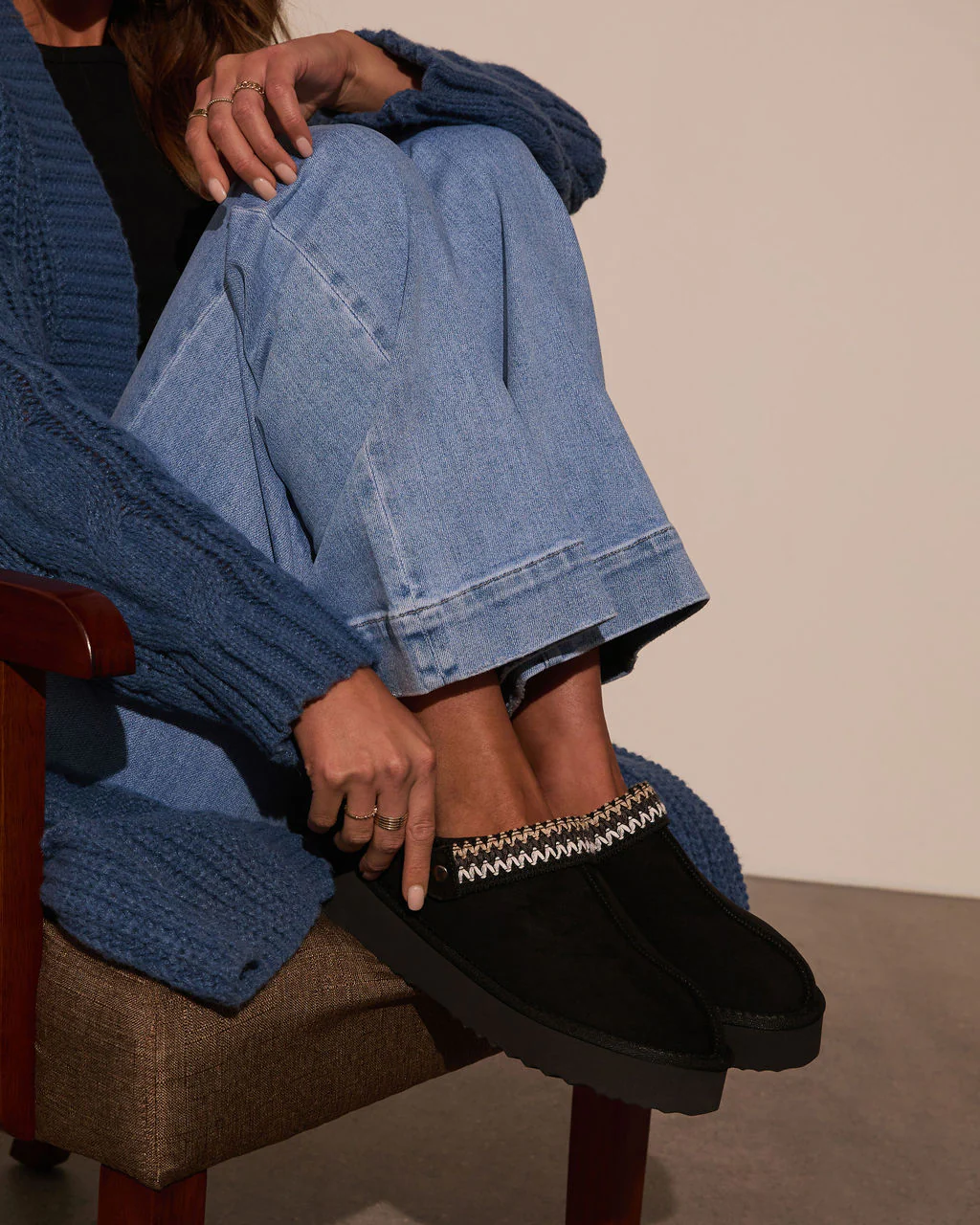 Selena Platform Slippers