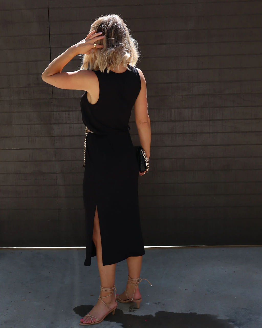 Dede Side Slit Midi Dress