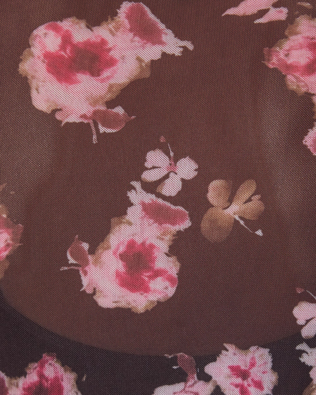 Rosaline Floral Mesh Crop Top