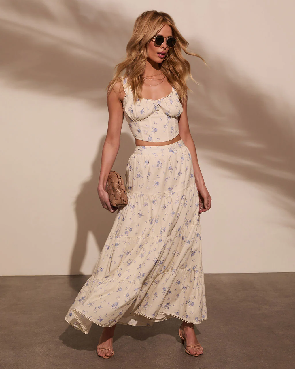 Garden Gate Floral Maxi Skirt