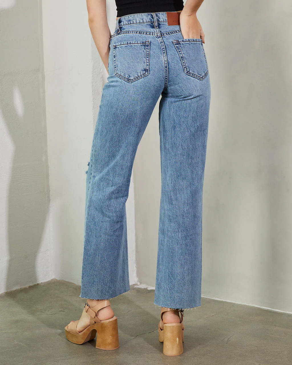 Woolridge High Rise Straight Leg Jeans