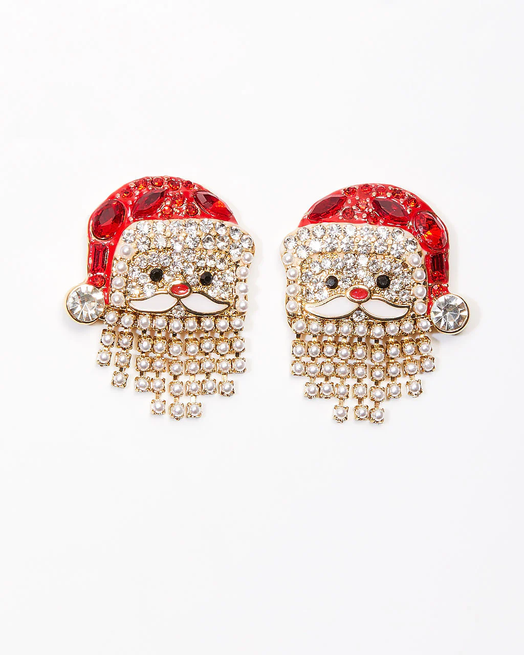 Santa Claus Rhinestone Earrings
