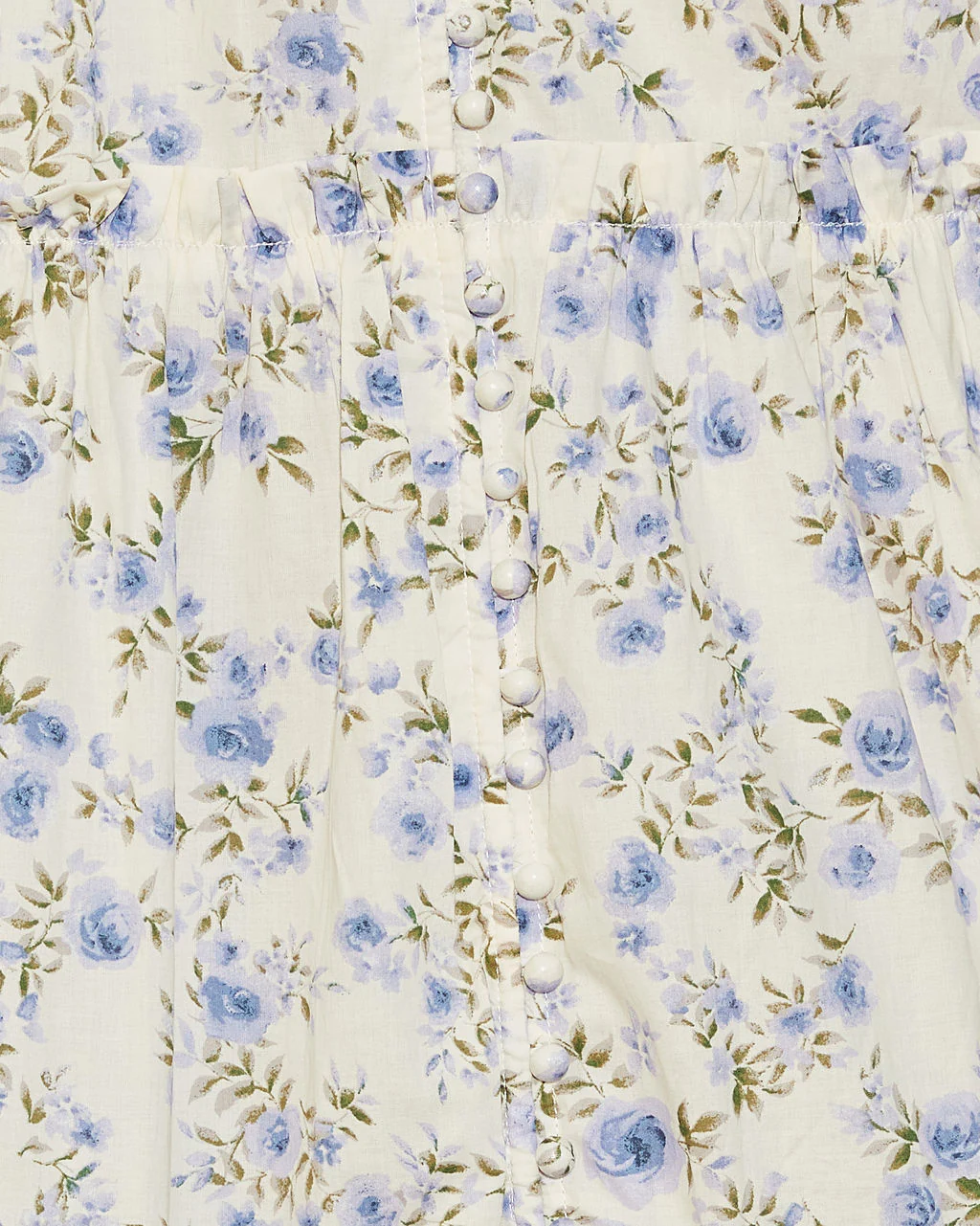 Acaida Button Front Tiered Floral Maxi Dress