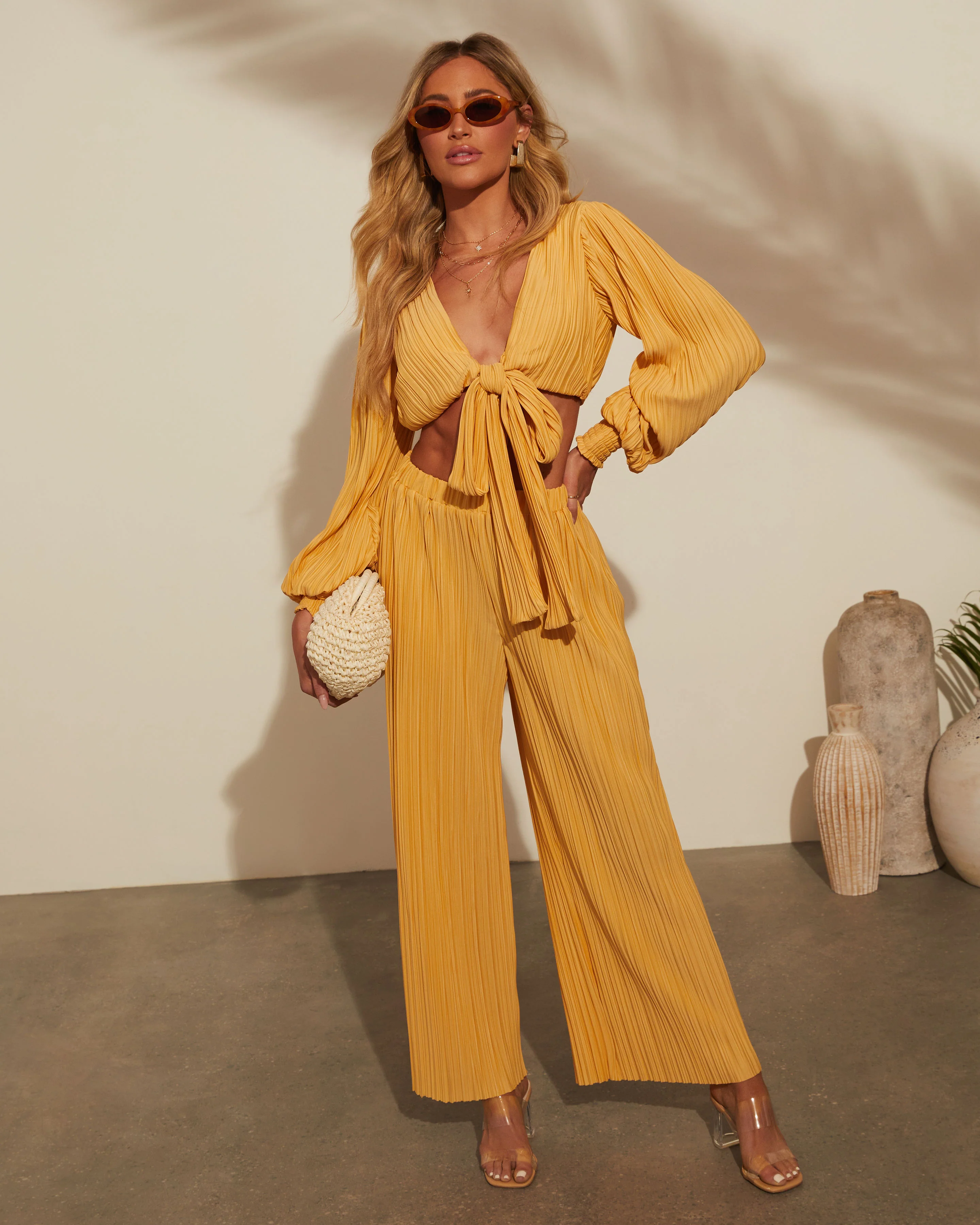 Ray Of Sunshine High Rise Trousers