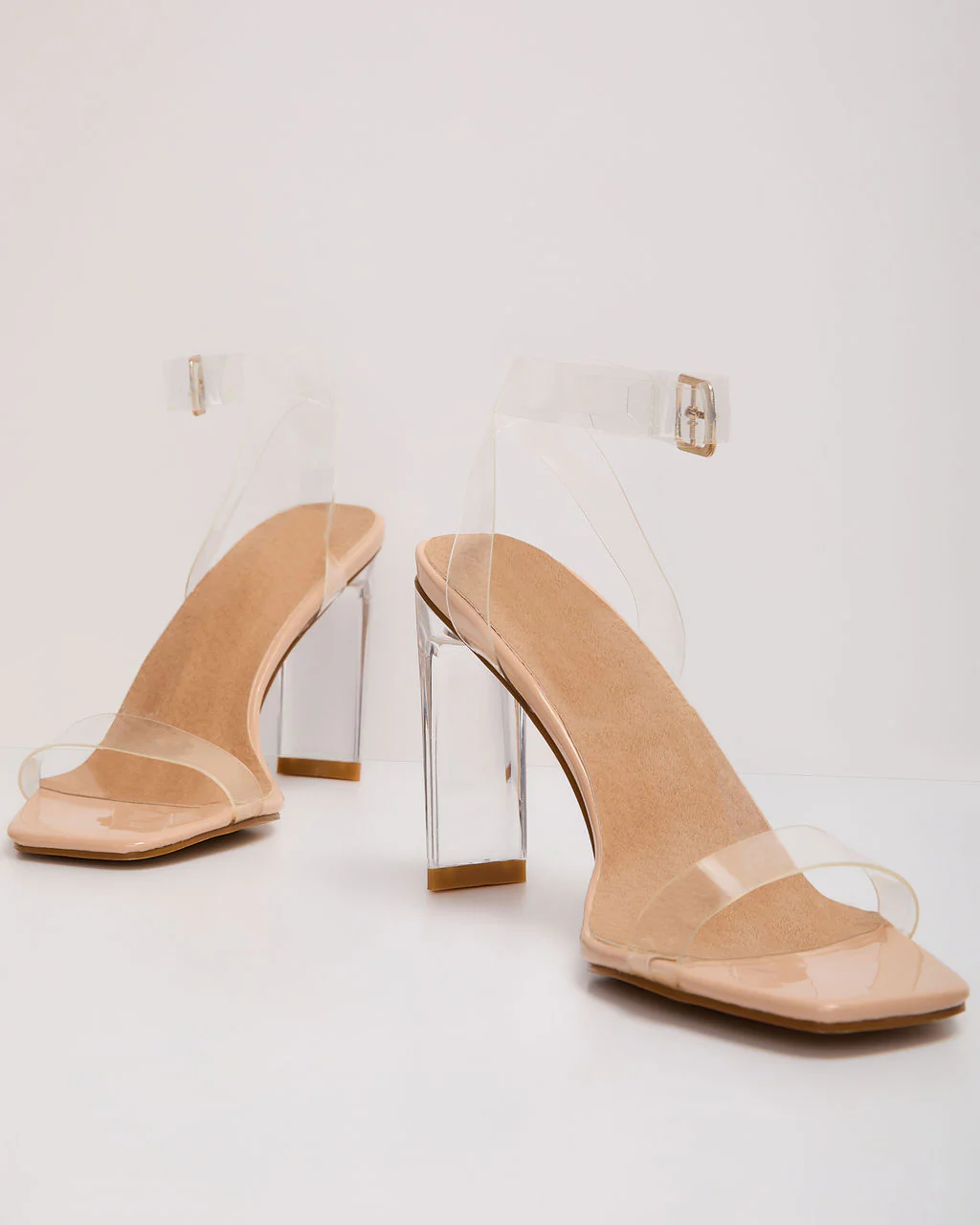 Billini  Santiago Clear Strappy Heels