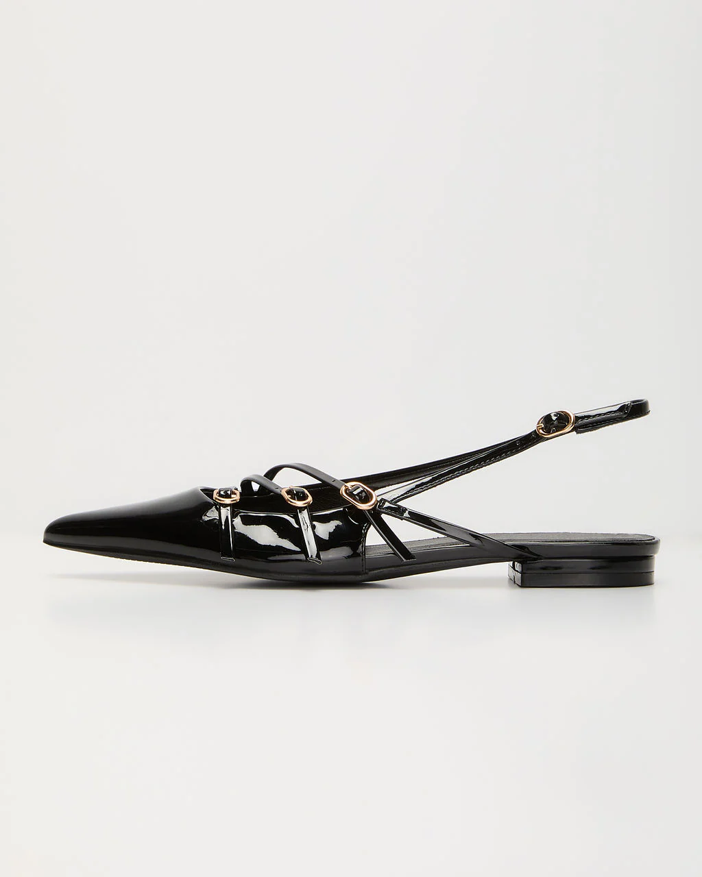 Annora Patent Leather Slingback Flats