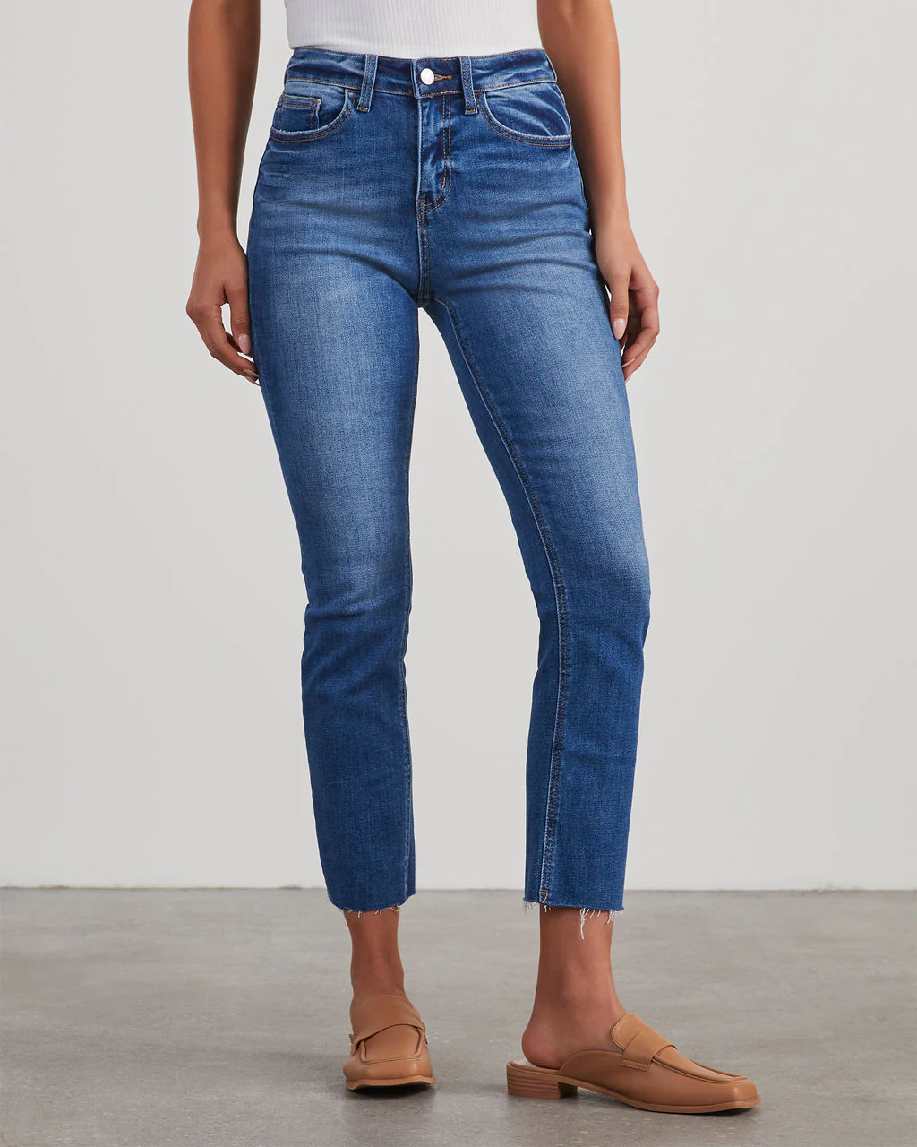 Ronnie High Rise Straight Leg Jeans