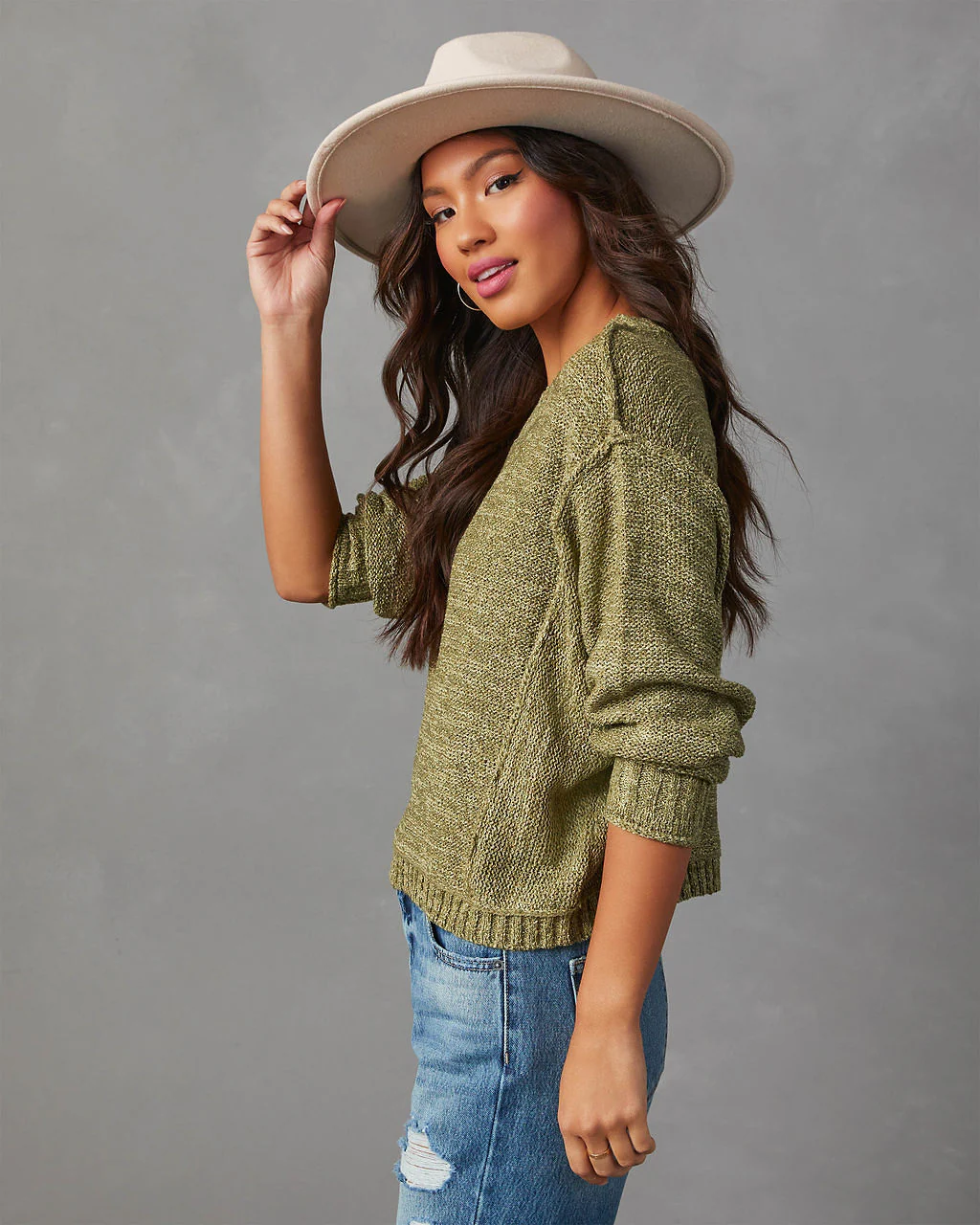 Hughes Crewneck Knit Sweater