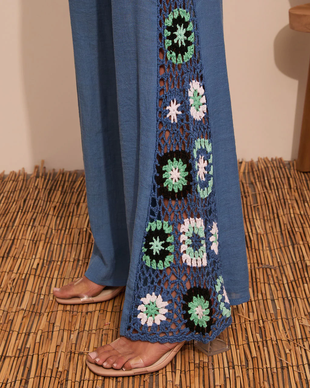 Josia Crochet Side Panel Pants