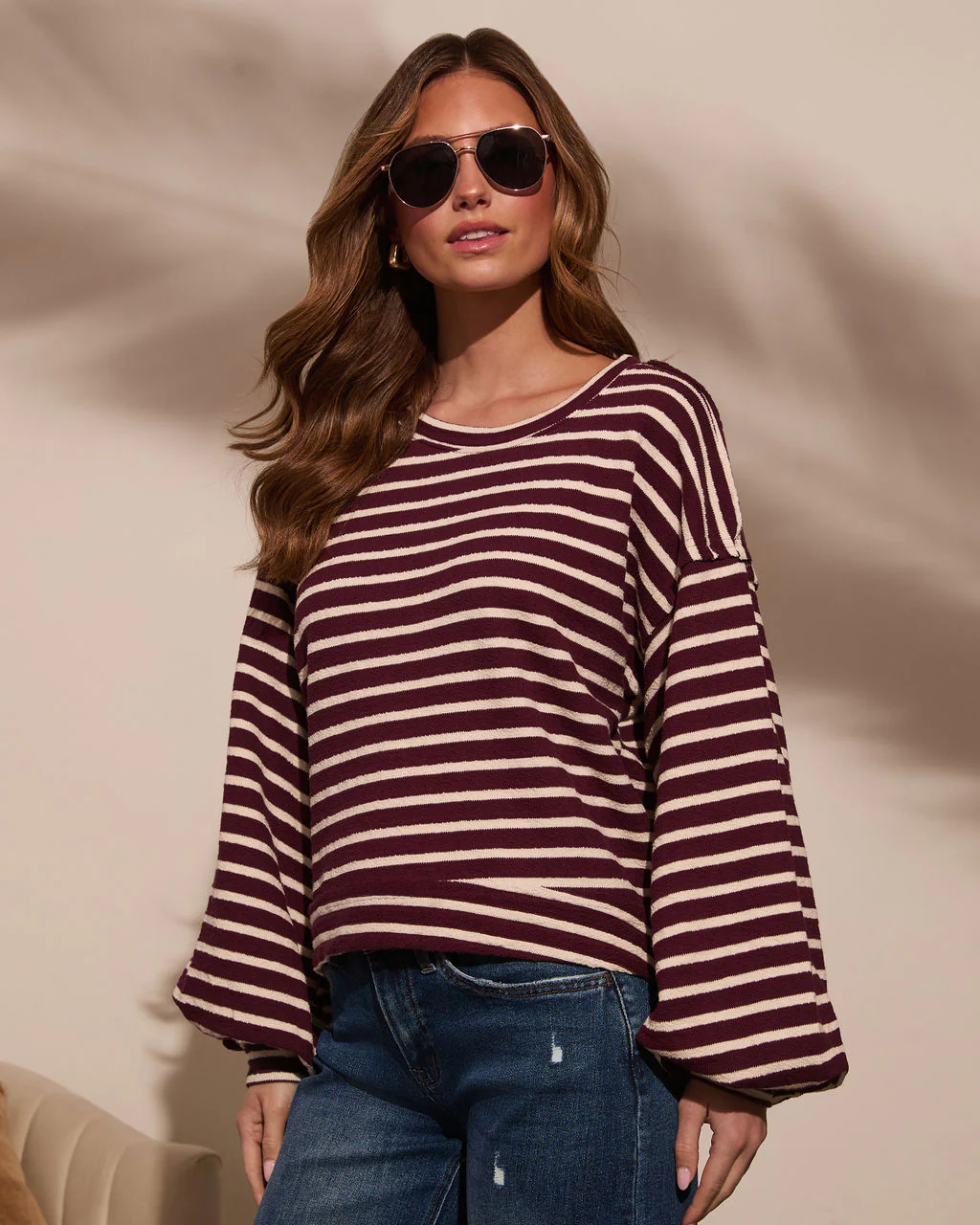 Jemelah Striped Sweatshirt