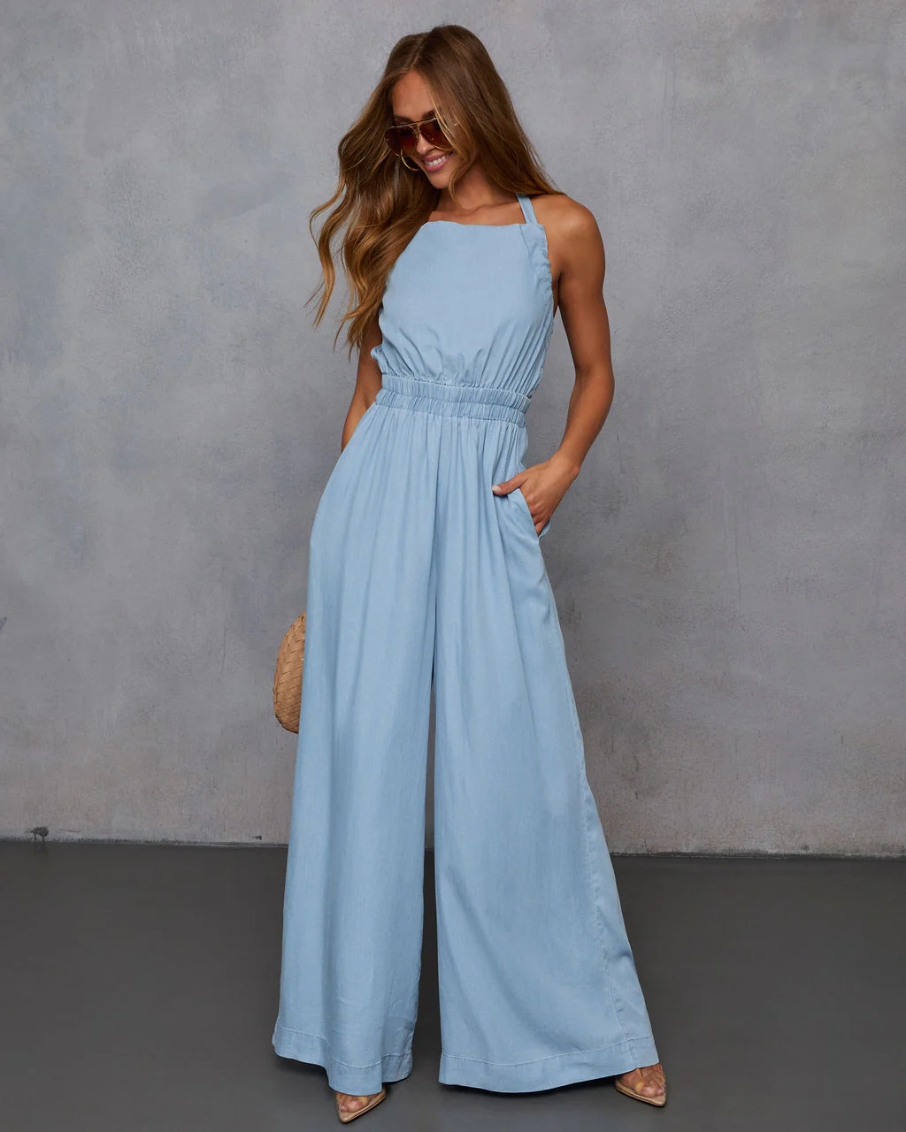 Saveni Halterneck Relaxed Jumpsuit