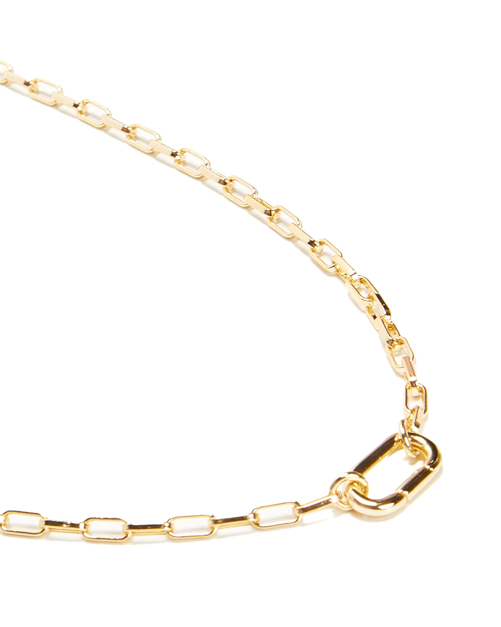 Skinny Hat 14k Plated Chain