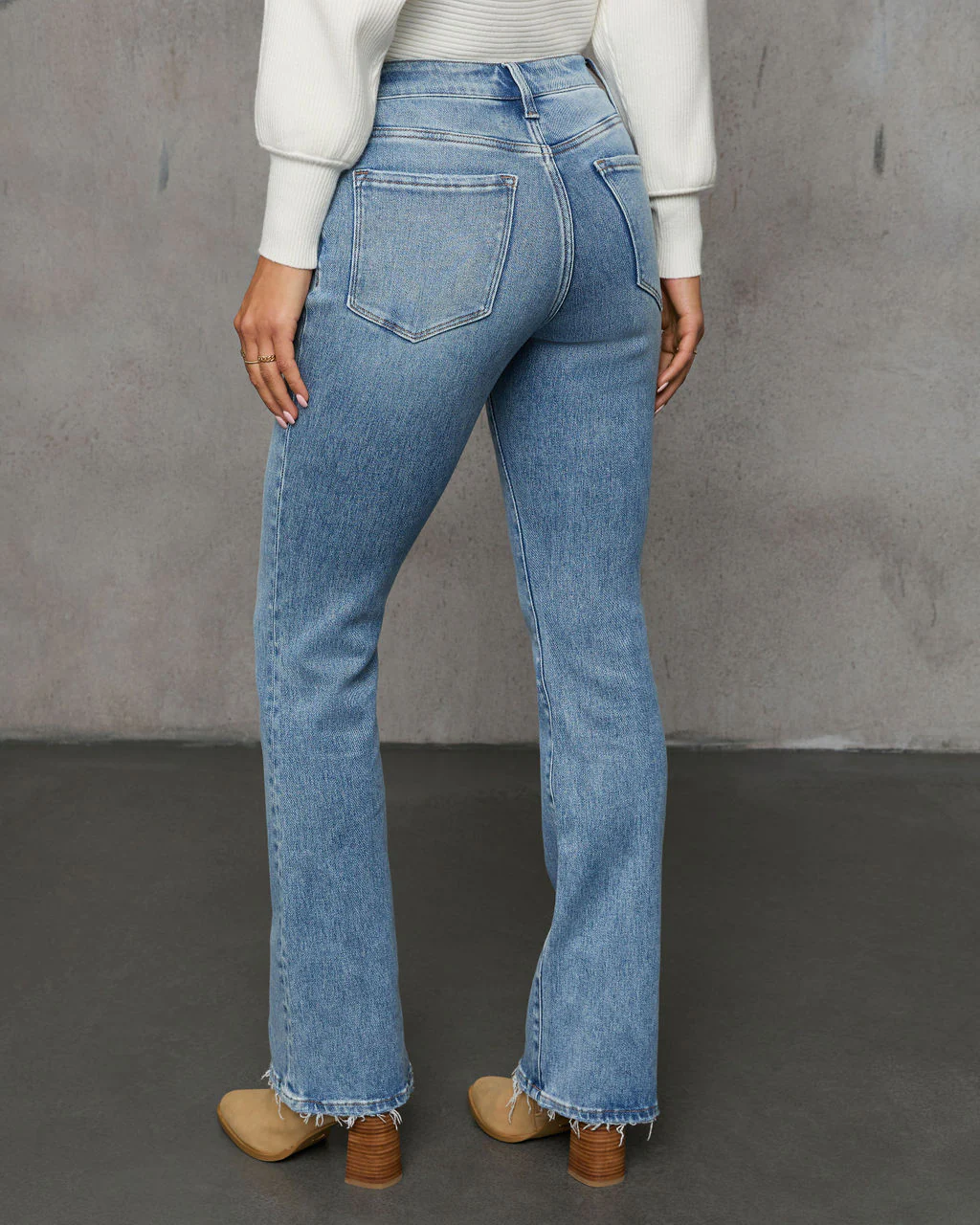 Shelton Mid Rise Flare Denim