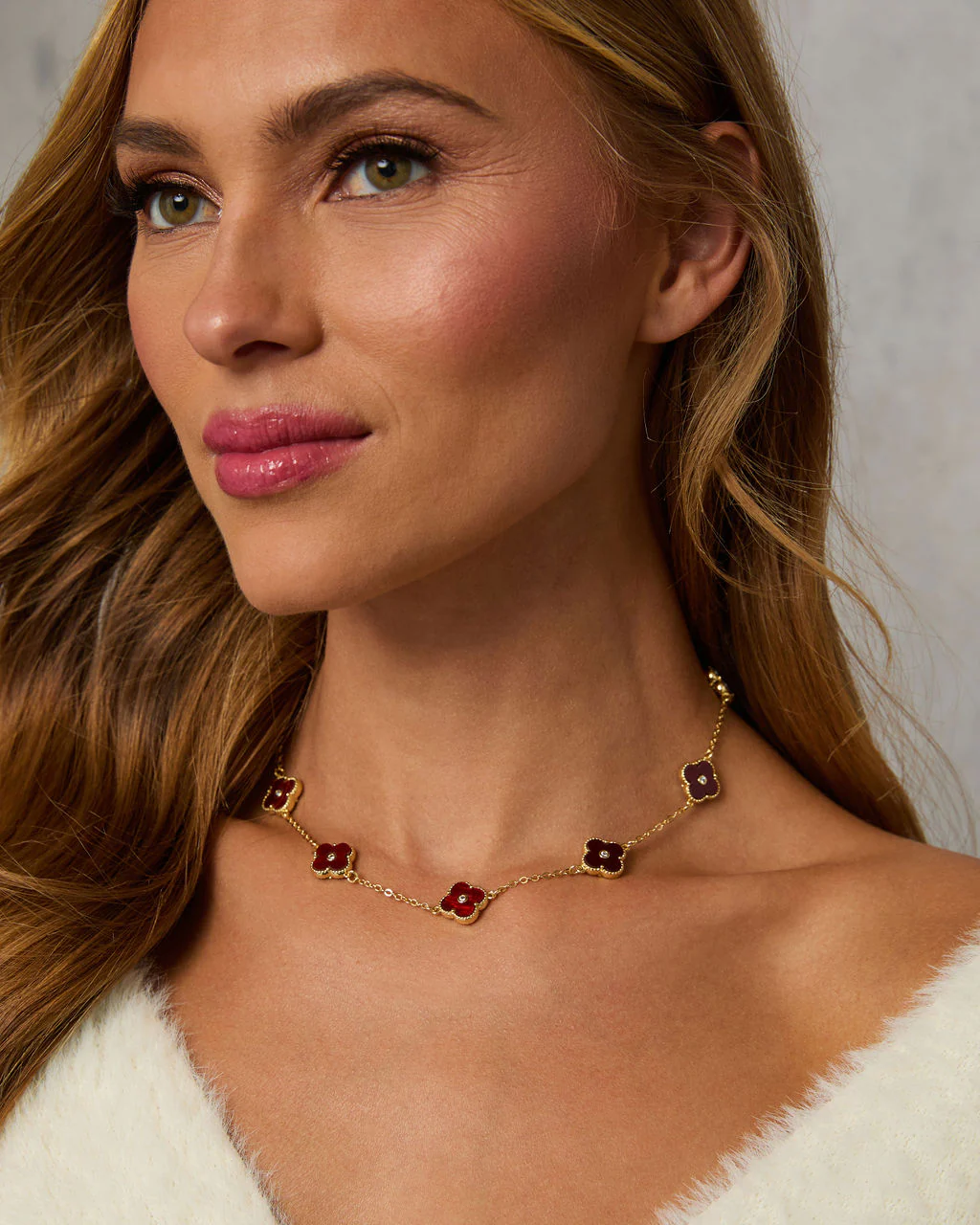 Madeline Clover Charm Necklace