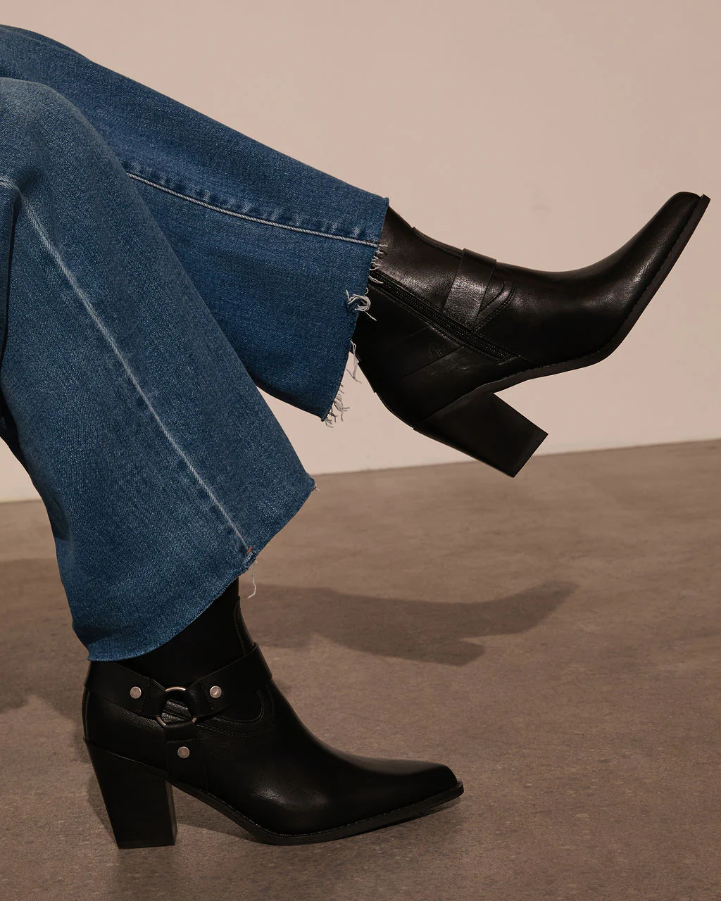 Walk Away Western Hardware Ankle Booties