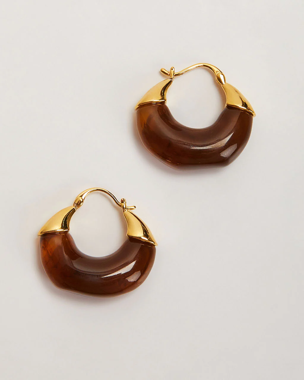 Lucite Hoop Earrings