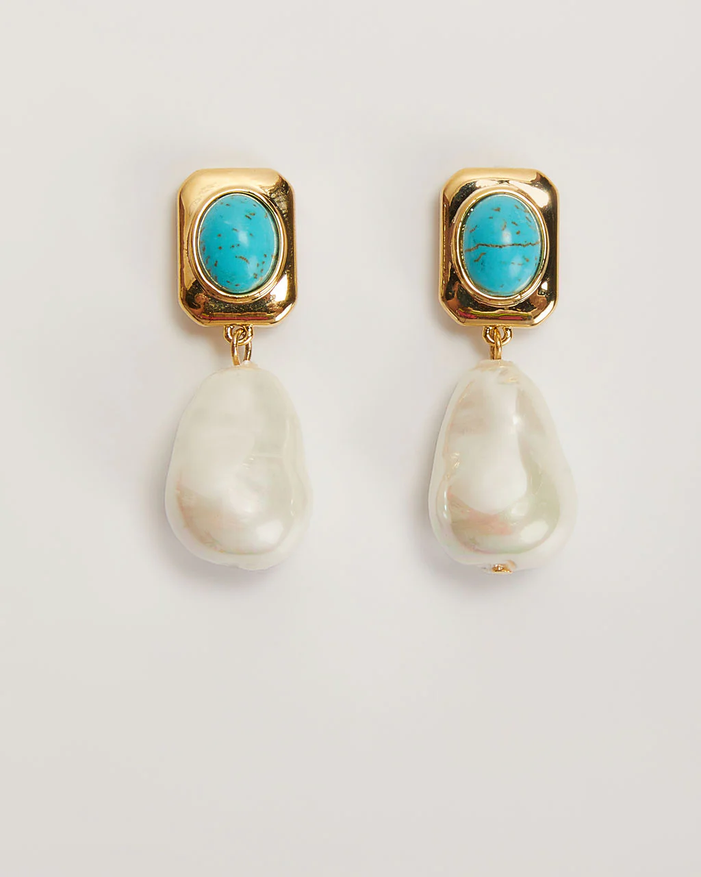 Tidal 18k Gold Plated Drop Earrings