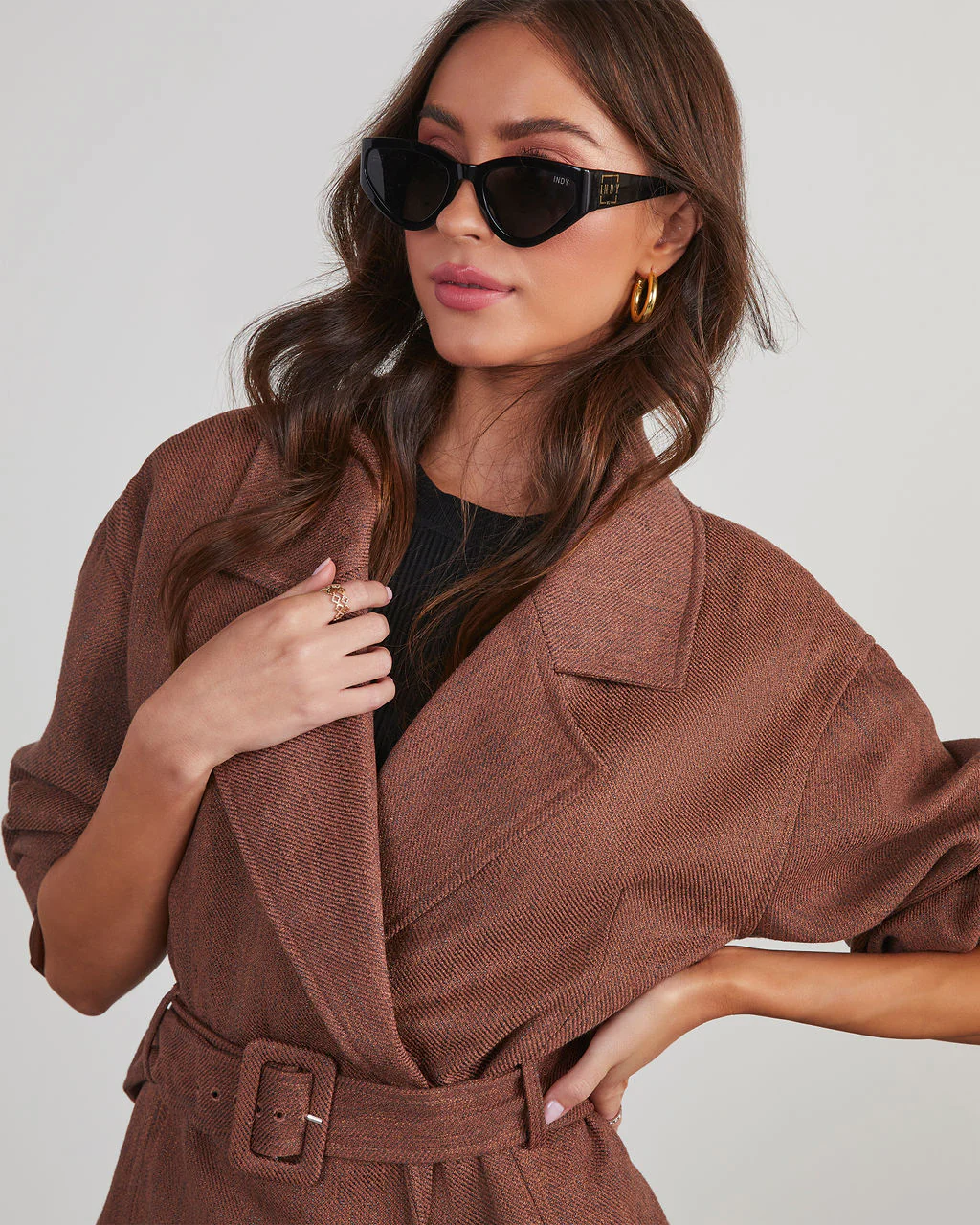 Business Needs Belted Crop Jacket
