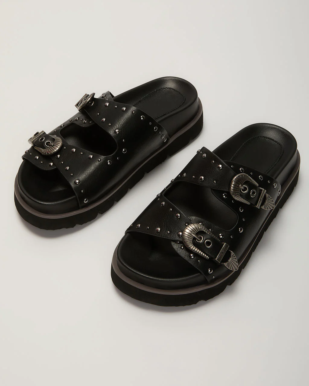 Hadyn Western Studded Buckle Sandal