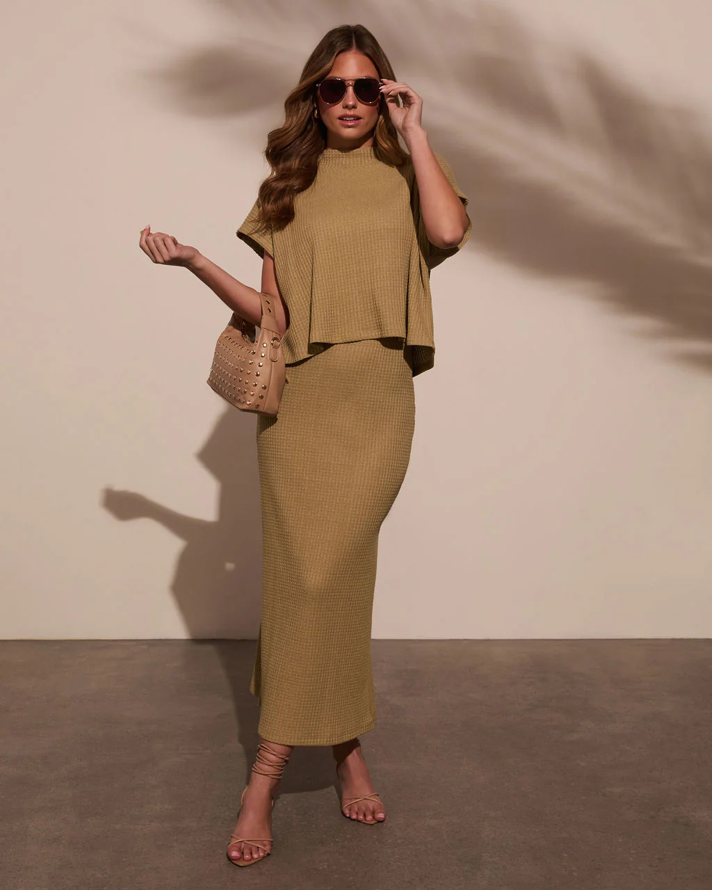 Sweet Daydream Waffle Knit Skirt