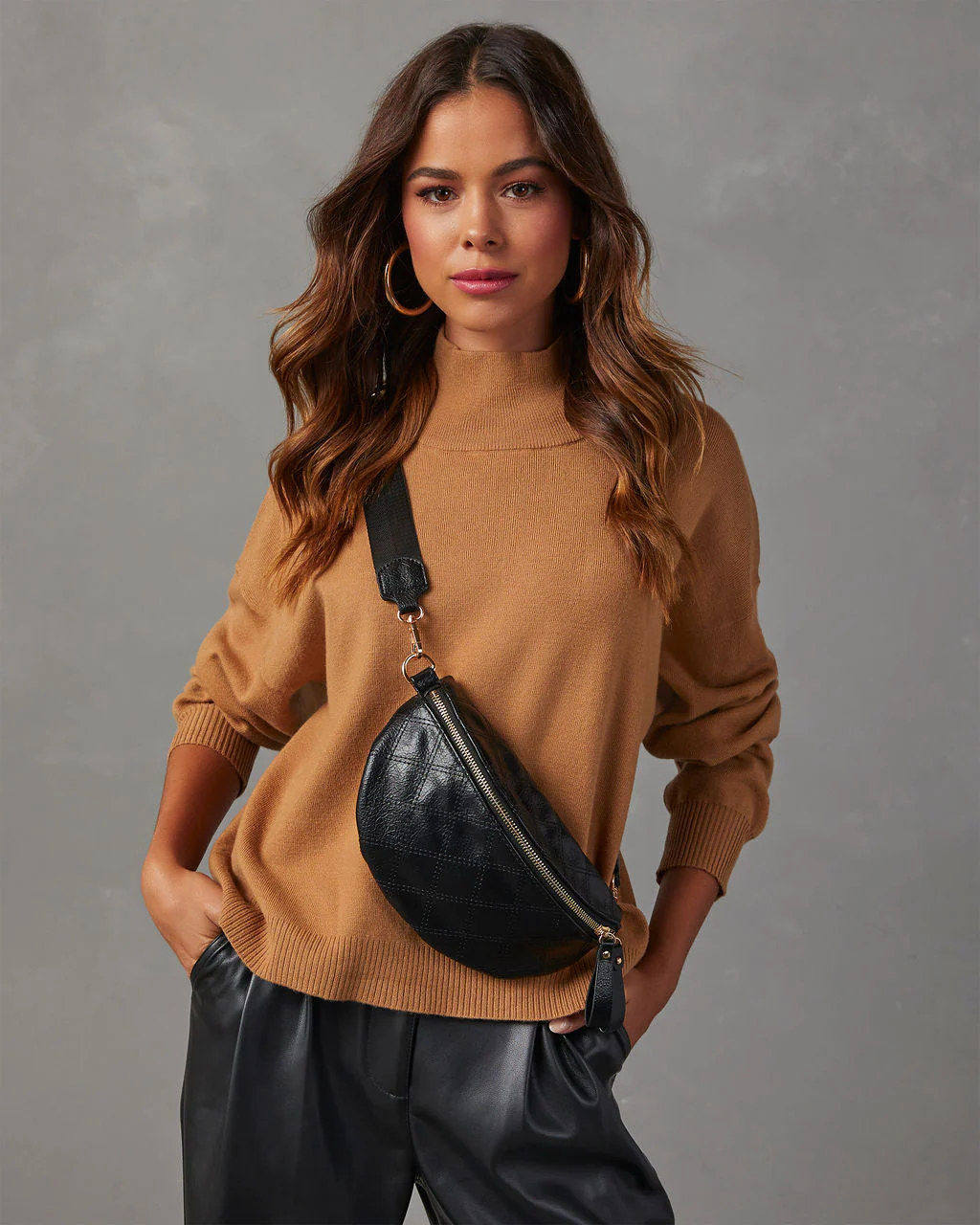 Jenny Faux Leather Belt Bag