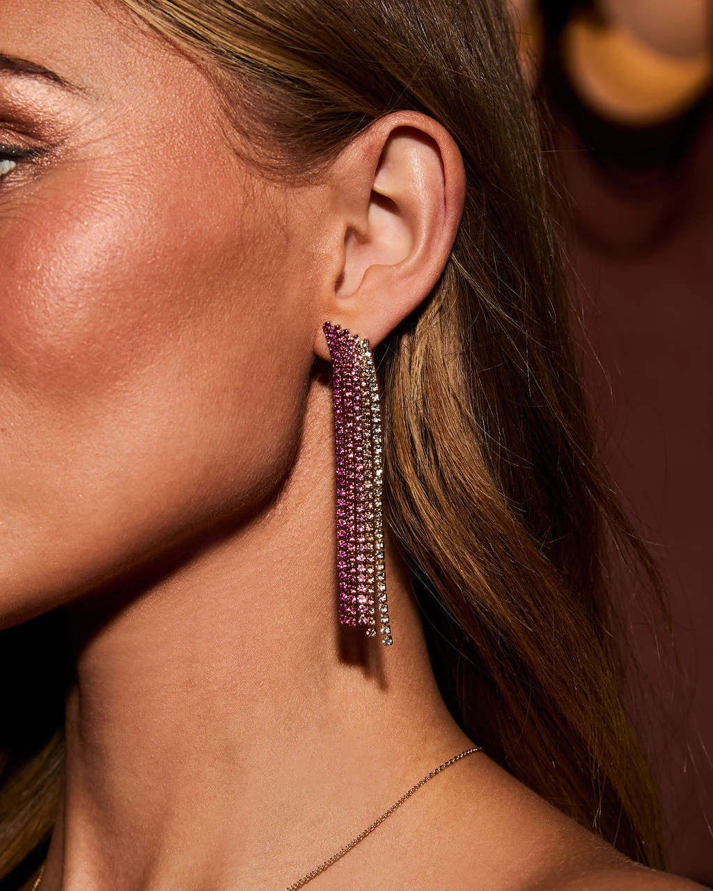 Hidden Gem Gradient Rhinestone Earrings