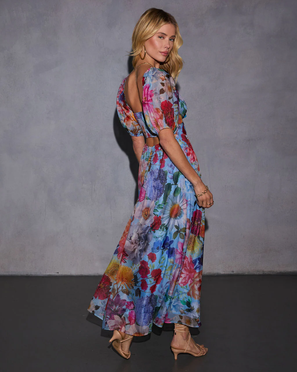Sweet Blooms Floral Maxi Dress