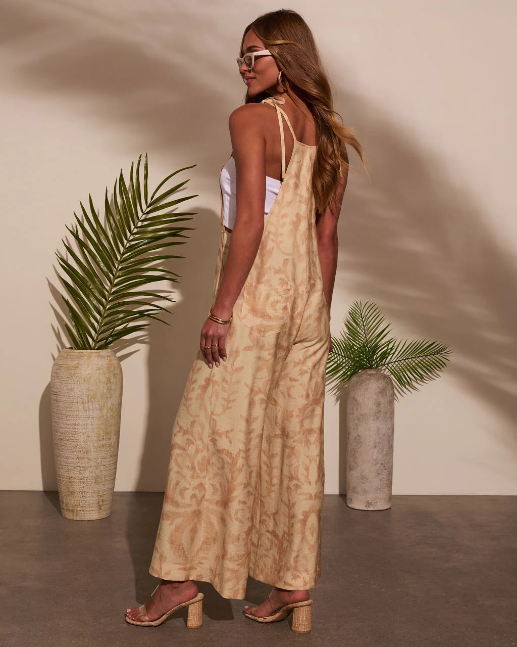 Sweet Wanderer Relaxed Abstract Jumpsuit