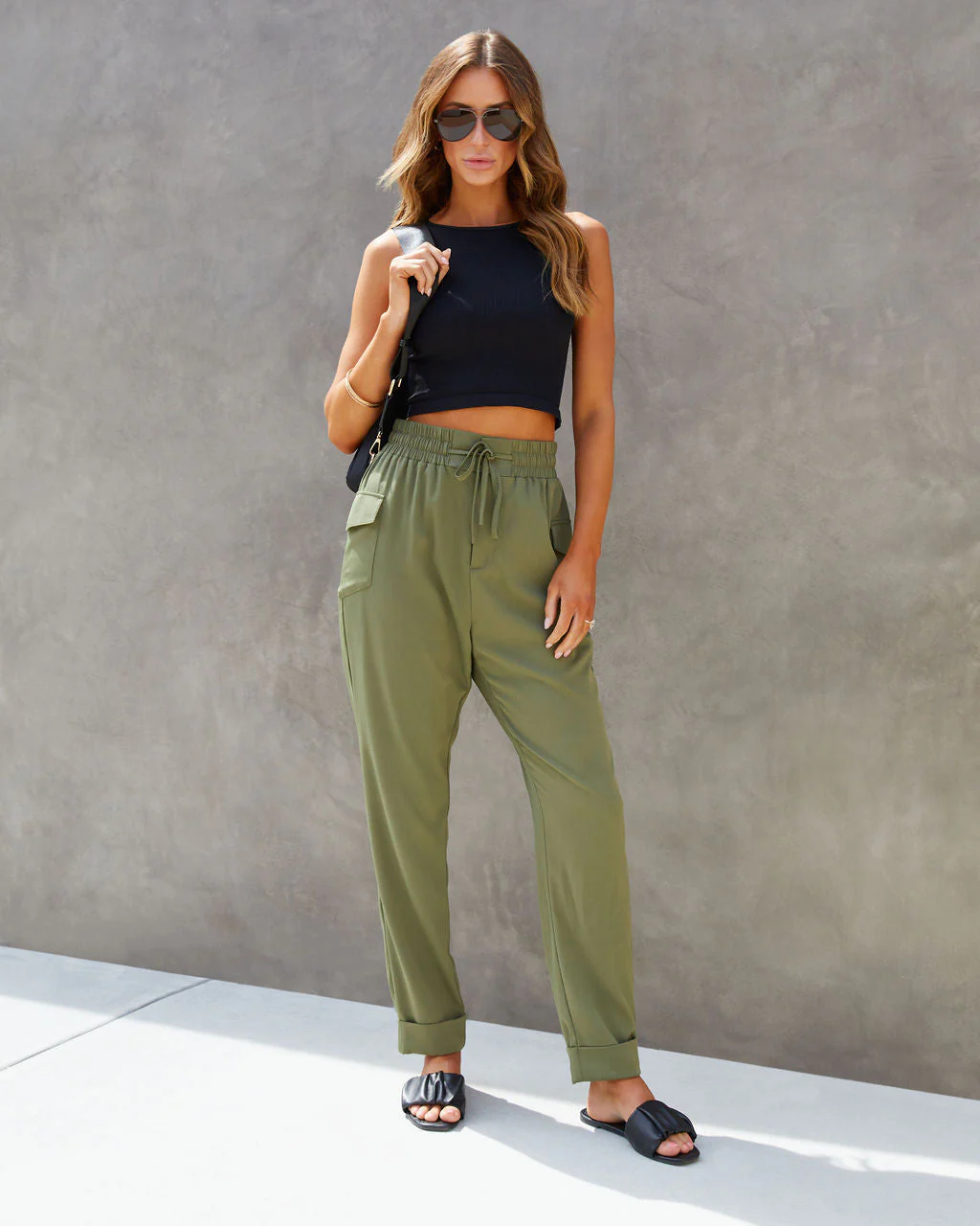 Hey Jane Drawstring Cargo Joggers