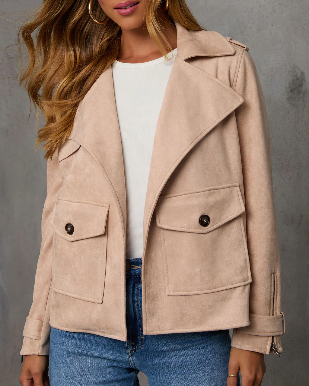Need to Know Suede Moto Jacket