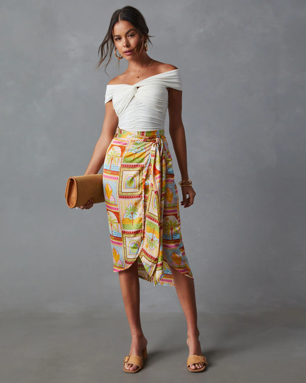 Trisha Off The Shoulder Ruched Bodysuit