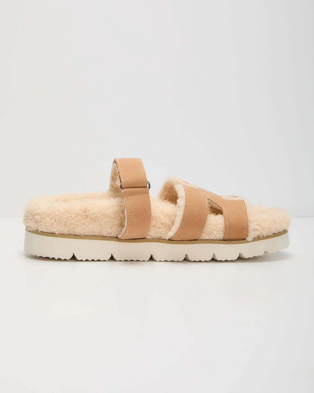 Adelene Sherpa Lined H-Strap Sandal