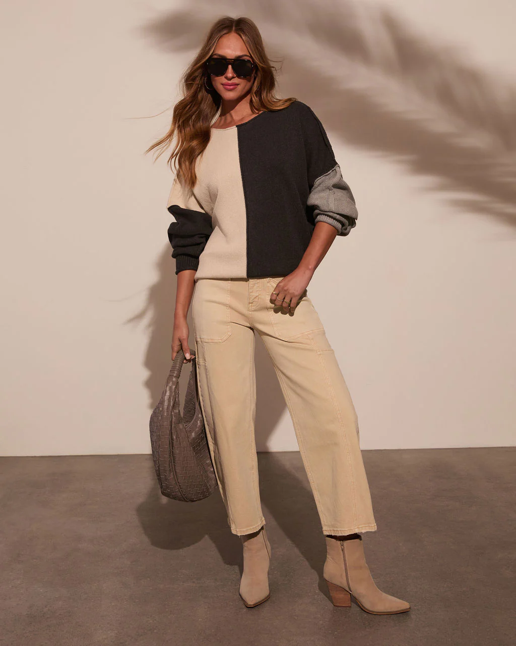 Pure Motion Contrast Lightweight Sweater