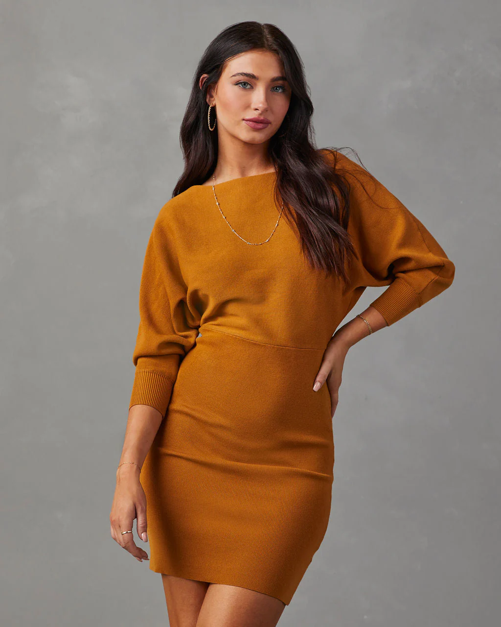 Geraldine Long Sleeve Mini Dress