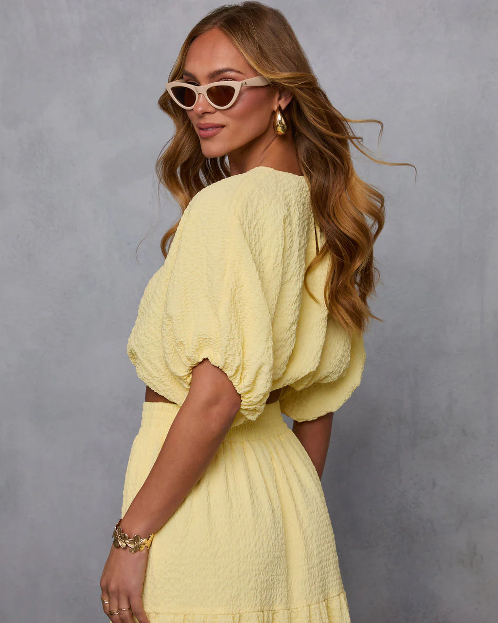 Liena Gauze Cropped Top