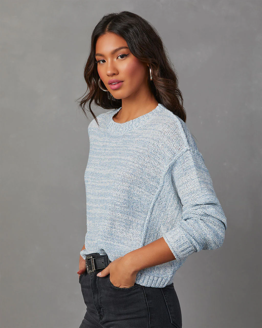 Hughes Crewneck Knit Sweater