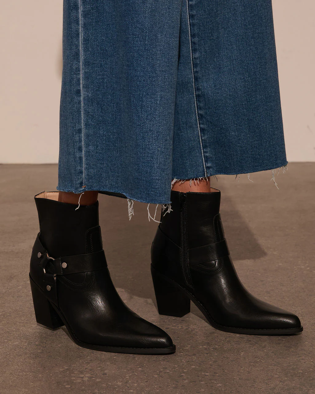 Walk Away Western Hardware Ankle Booties