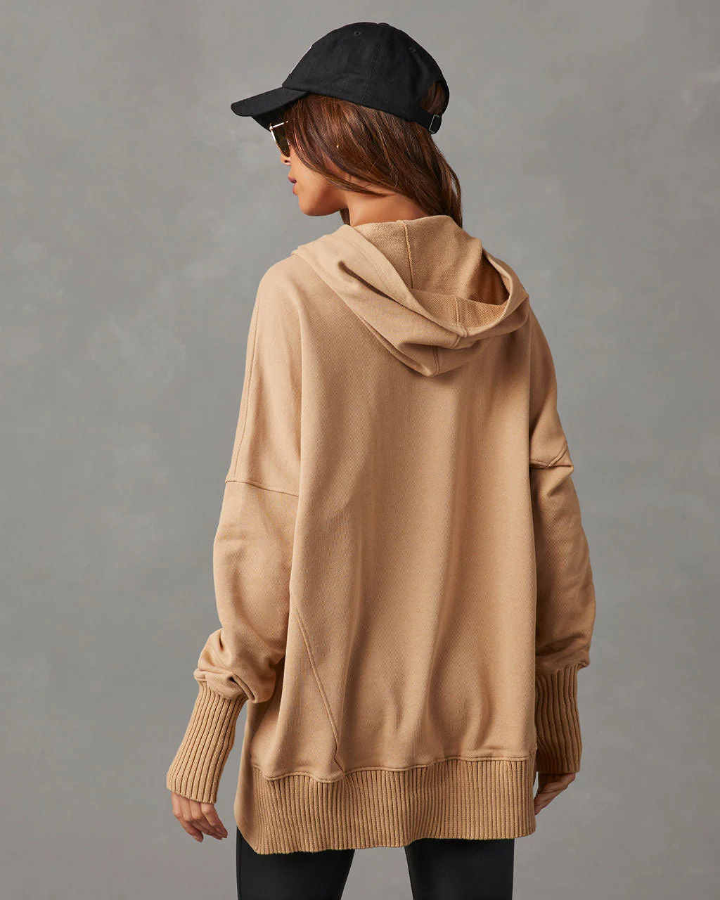 Mindful Cotton Pocketed Henley Hoodie