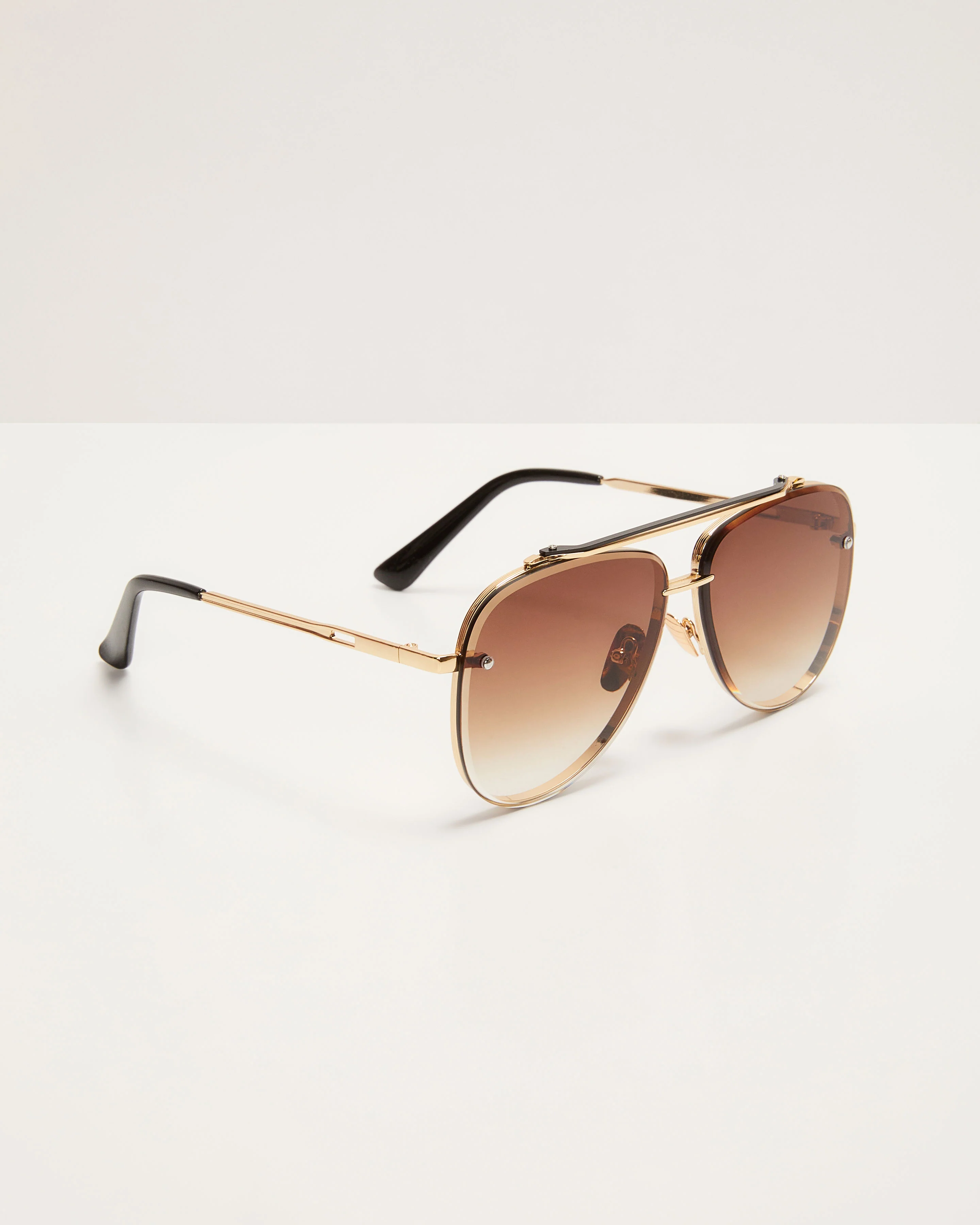 Berlin Ombre Oversized Aviator Sunglasses