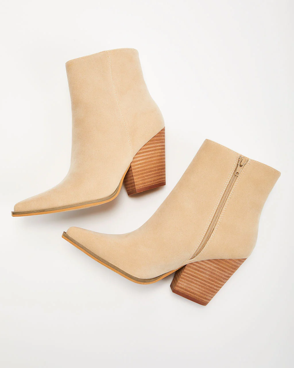 Rowyn Faux Suede Heeled Bootie
