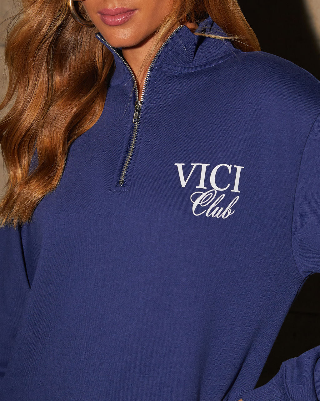 Vici Club Quarter Zip Sweatshirt