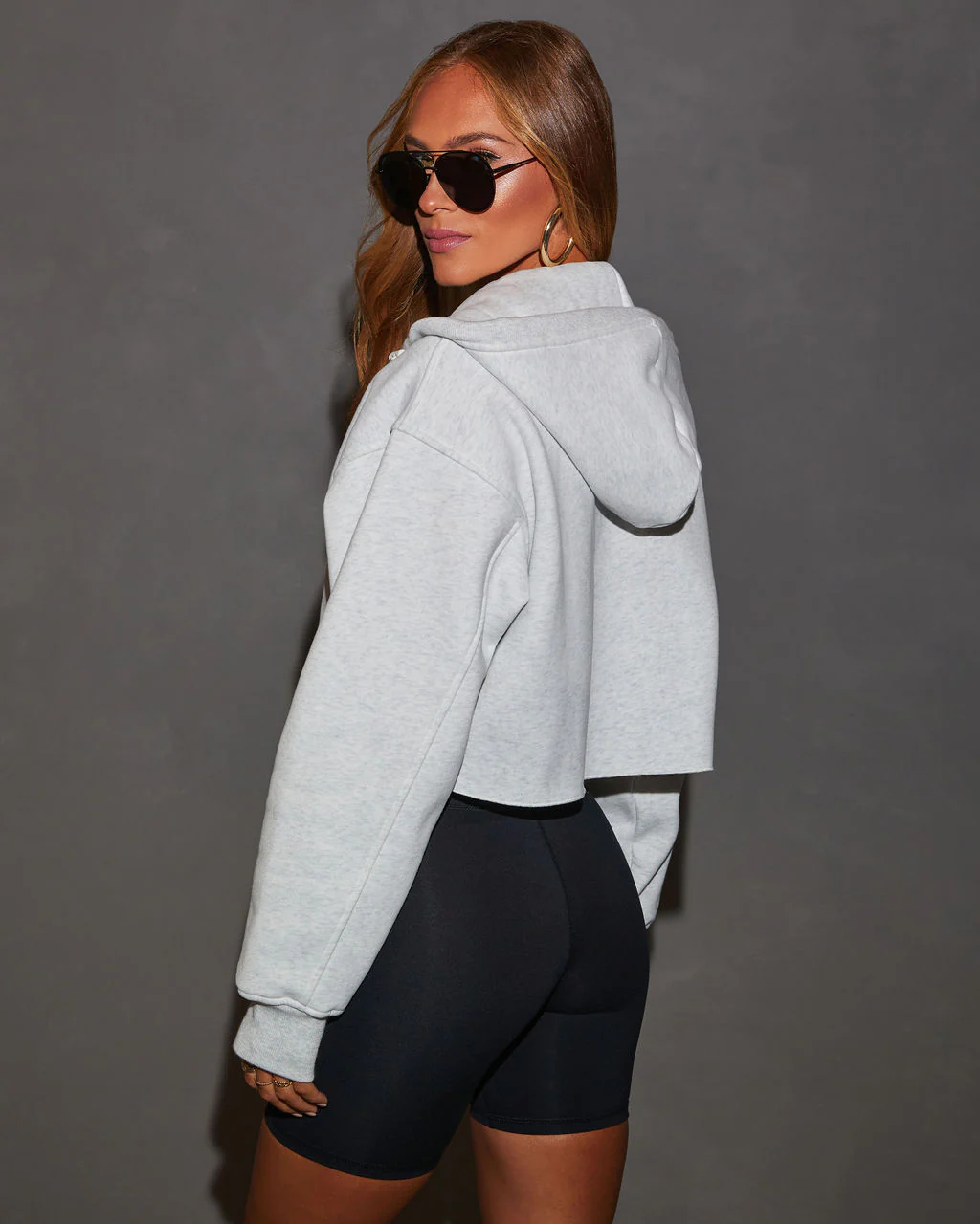Portland Zip Crop Hoodie