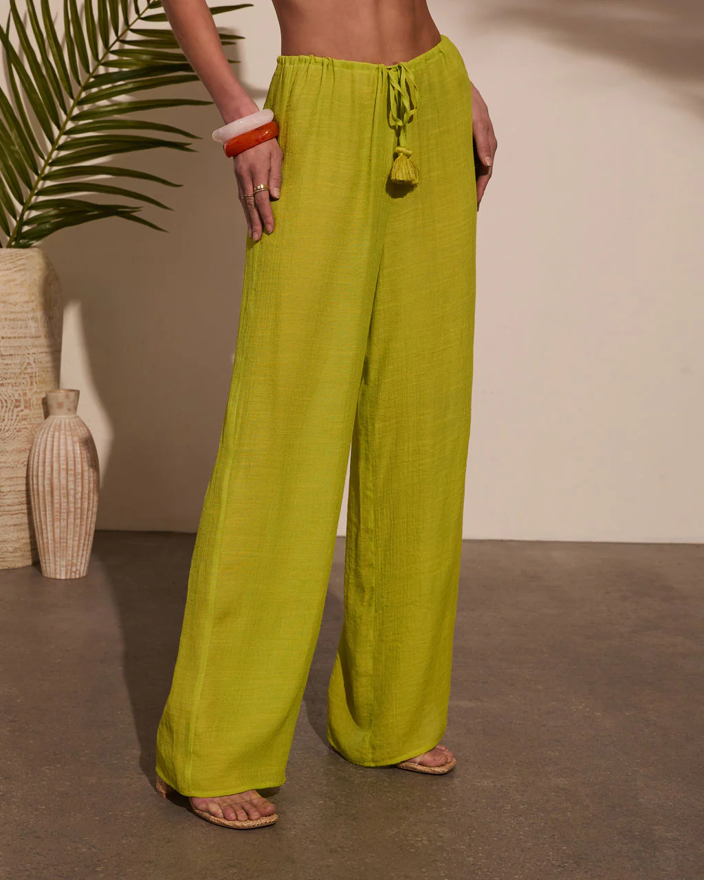 Beach Bound Drawstring Cover Up Pants