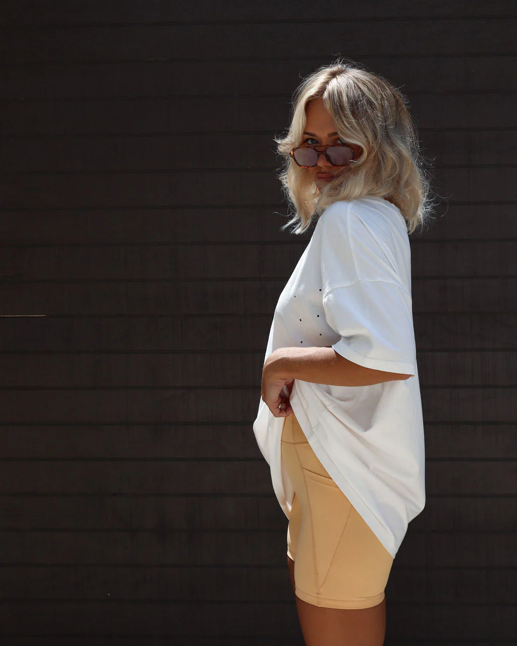 His Cotton Oversized Tee