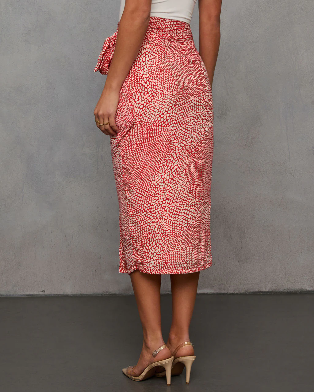 Ayra Printed Midi Skirt