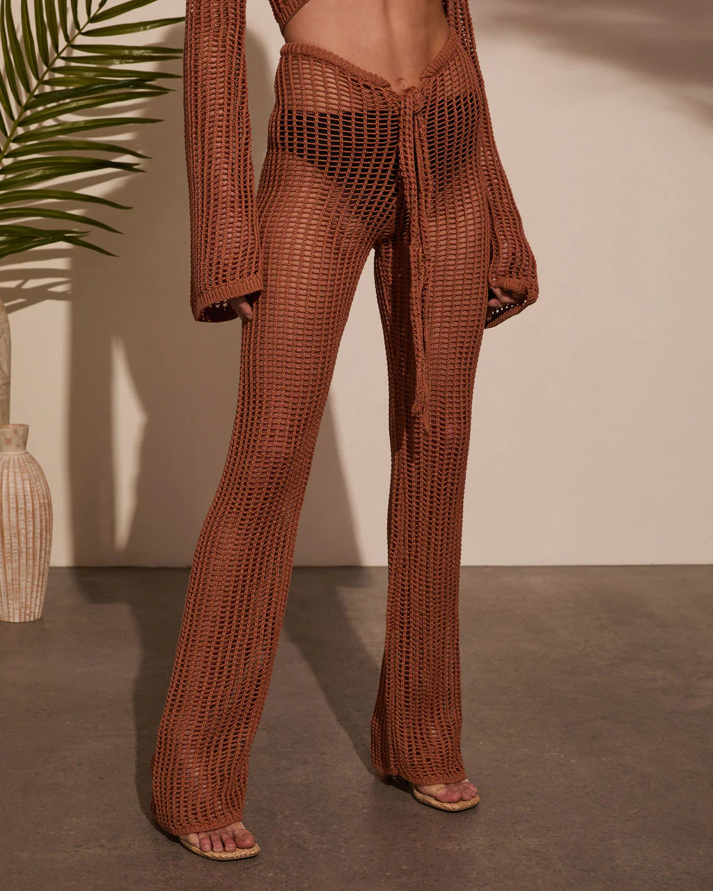 Gabi Crochet Drawstring Cover Up Pants