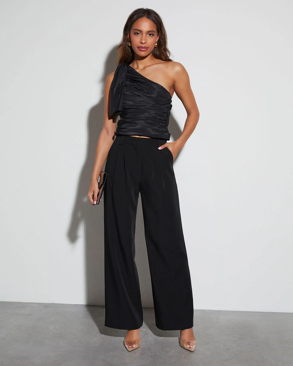 Tabitha Cropped One Shoulder Top