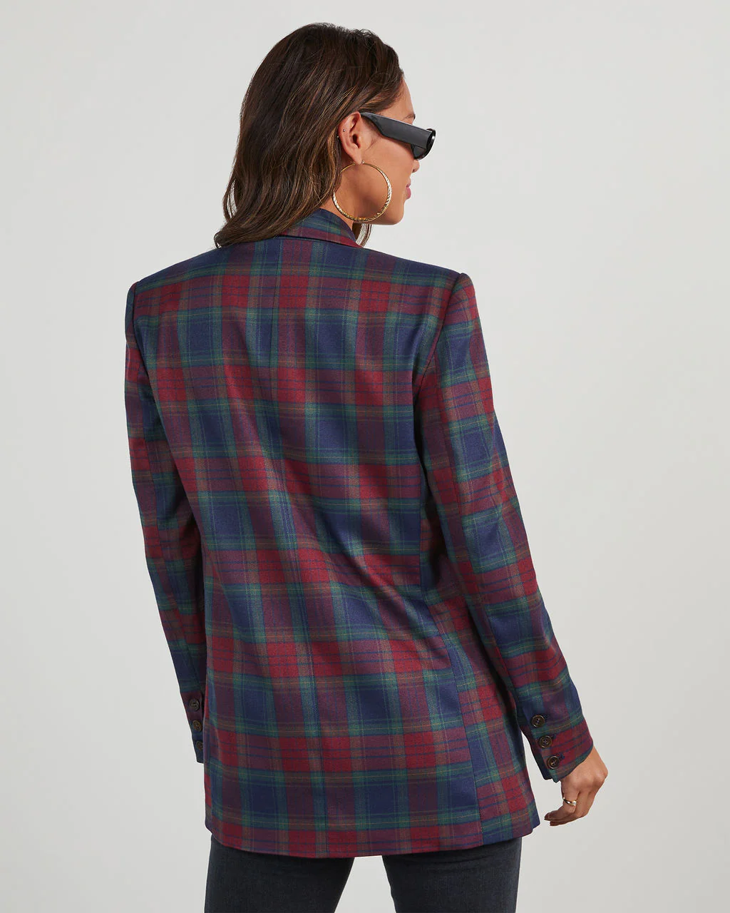 Jettie Plaid Blazer
