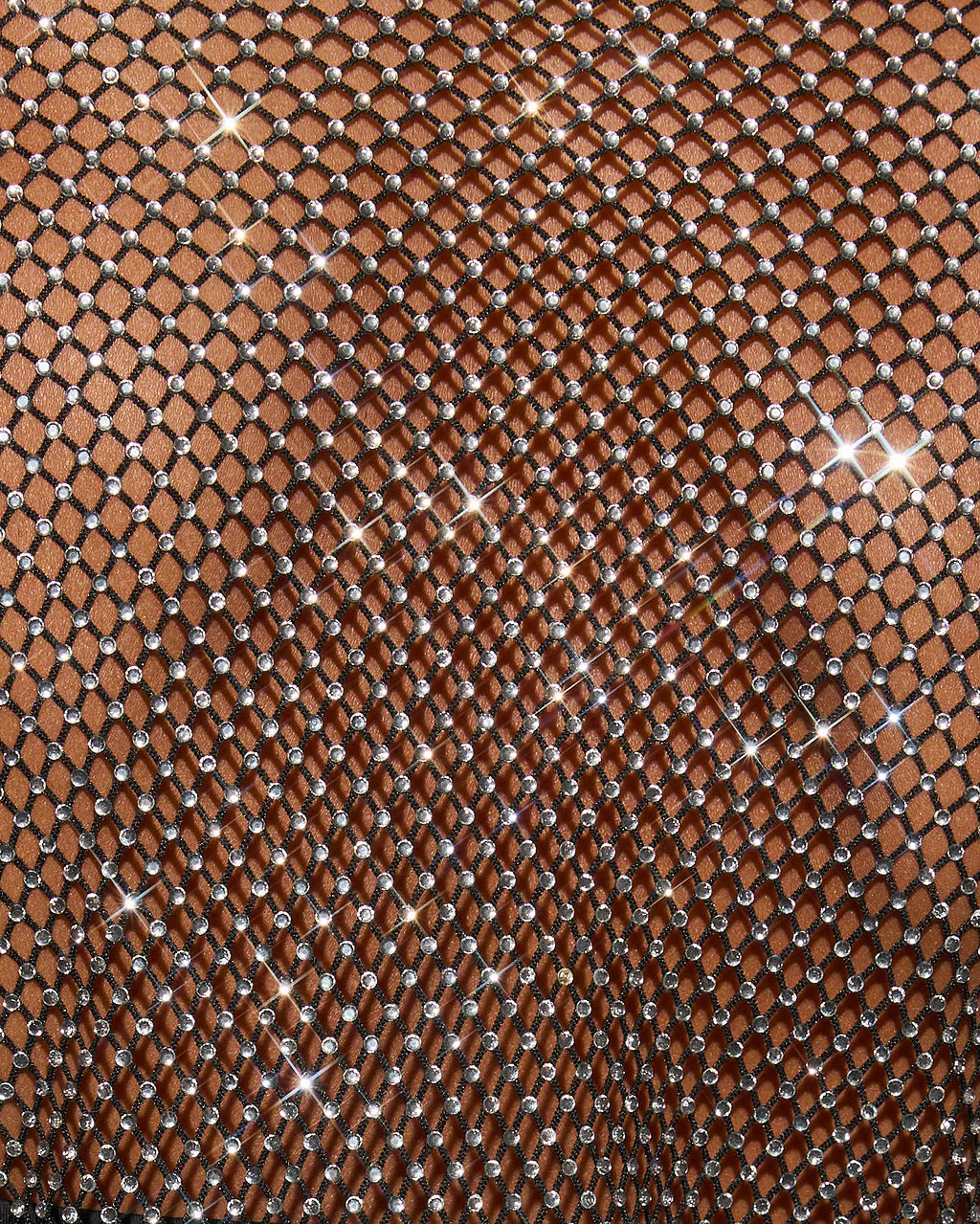 Raise A Glass Sheer Embellished Mesh Top